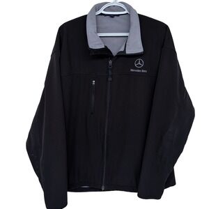 Mercedez-Benz Jacket Mens 2XL Port Authority Fleece Lined Soft Shell Black Wind